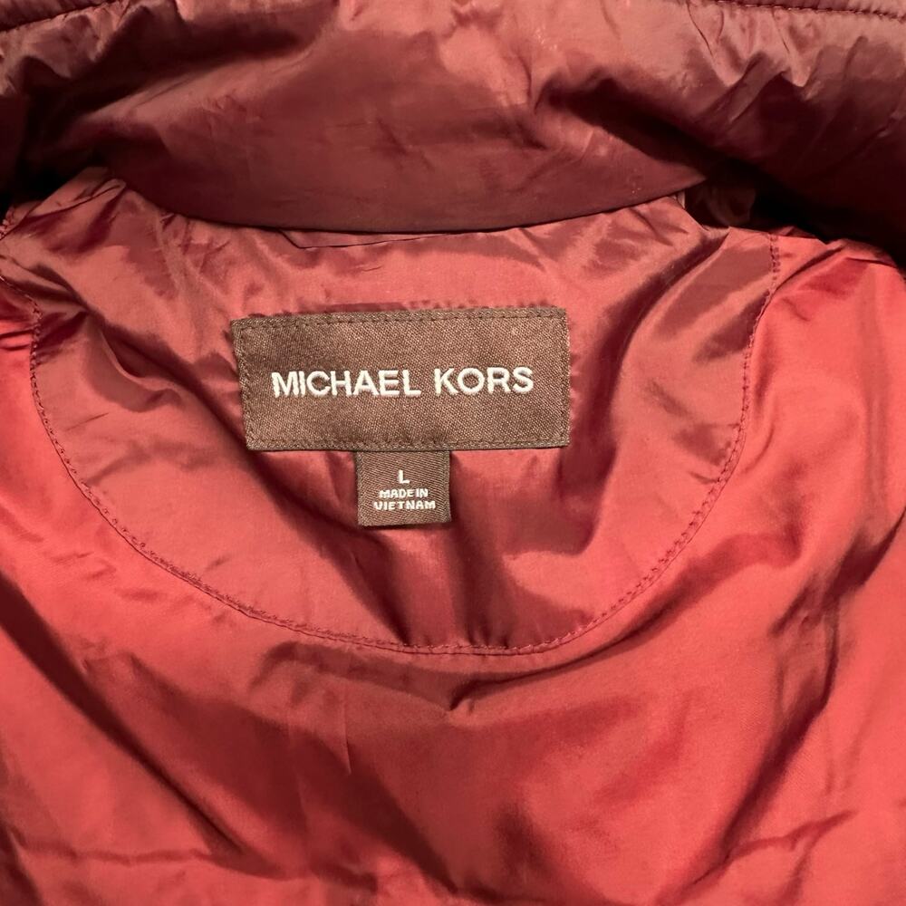 Michael Kors Men’s Burgundy Puffer Vest - Size L - Picture 6 of 7